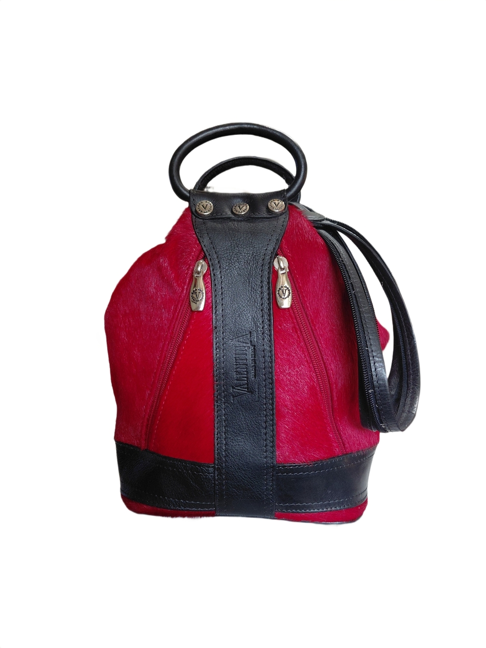 Valentina Convertible Calf Hair Crossbody Backpack Purse